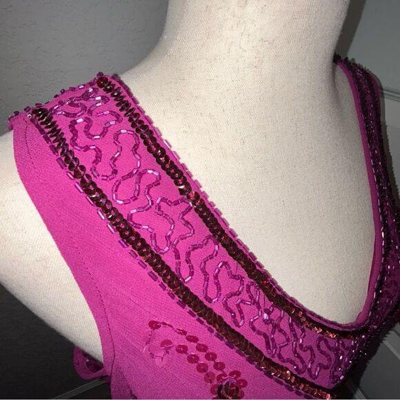 JOANNA HOPE Embellished Sequins Sleeveless Maxi Gown Dress - Picture 5 of 14